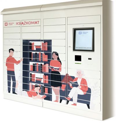 Książkomat realizowany dla Biblioteki Kraków